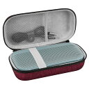 Geekria ケース Shield スピーカーケース 互換性 ハードケース 旅行用 ハードシェルケース ボーズ Bose SoundLink Flex 2, SoundLink Flex Bluetooth Portable Speaker に対応 収納ポーチ付き (クラレットレッド)(2)