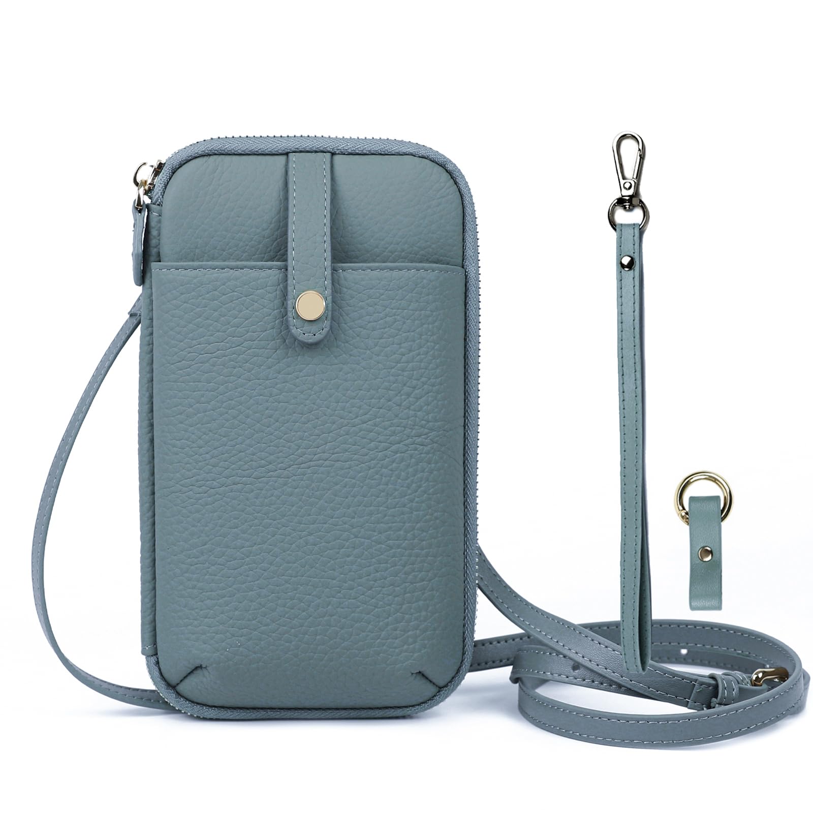 【送料無料】[imeetu]スマホショルダー お財布ショルダー スマホポーチ レディース 本革 多機能 落下防..