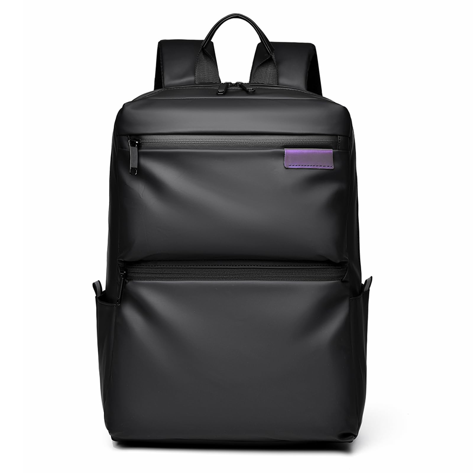 【送料無料】[OFAMOUS] リュック ビジネスリュック メンズ 大容量 軽量 バックパック 15インチ パソコン キャリーオン対応 通勤 撥水加工 耐衝撃 通学 出張 旅行 リュックサック 男女兼用(モデル1ーブラック