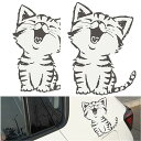 UNIQOCK 車用デカールウィンドウステッカー-ラップトップステッカー-猫ウィンドウ電話ステッカー かわいい猫の車のステッカーステッカーオートバイアクセサリー...