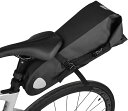 UNIQOCK 自転車 サドルバッグ 防水 シートバッグ テールバッグ 10L大容量 ロードバイク マウンテンバイク 折りたたみ 反射ロゴ付き 取り付け簡単 ブラック