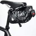 UNIQOCK 自転車 サドルバッグ 防水 シートバッグ テールバッグ 10L大容量 ロードバイク マウンテンバイク 折りたたみ 反射ロゴ付き 取り付け簡単 (...