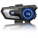 バイク インカム Uandear ヘルメット スピーカー bluetooth 5.2 インカムバイク用 IP67防水 音声コマンド対応 オートバイ スピーカー マイク付き 自動通話応答 2種類マイク バイク用無線機 Siri音声対応 DSPノイズリダクション技術 CVC8.0ノイズキャンセリング 95時間連(2)