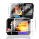 用 gopro hero 13 black ガラスフィルム 液晶保護フィルム 【6枚セット 国産AGC旭硝子素材】 対応 GoPro HERO13 フィルム メ...