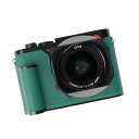 Iborrys - Leica Q3に適したカメラ専用本革ハーフケース - 手作りトップレイヤー本革ボディ+メタルベースプレート+ハンドシャンク3イン1デザイン...