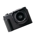 Iborrys - Leica Q3に適したカメラ専用本革ハーフケース - 手作りトップレイヤー本革ボディ + メタルベースプレート + ハンドシャンク 3-i...