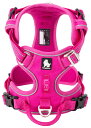 cocomall 2020新型 犬用ハーネス 犬用胴輪 ドッグ ペット用品 ハーネス 3M反射材料 訓練 ナイロン製 小型犬、中型犬、大型犬に向け 通気性 調節可能 (XS, ピンク)(2)