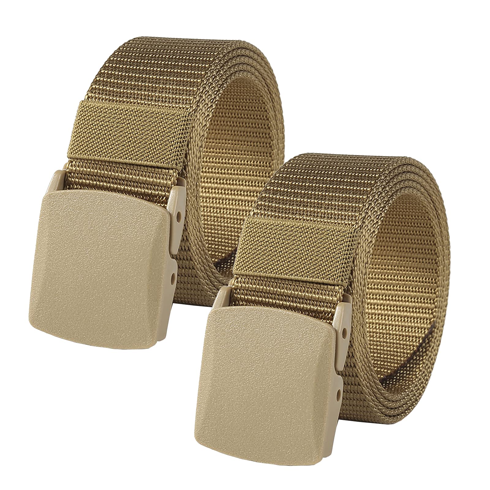 【送料無料】[RAKUKOU] 2本セット ナイロンベルト 軽量 サバゲー キャンバスベルト フリーサイズ スポ..