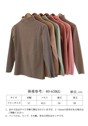 [RAKUKOU] レディース インナーシャツ 長袖 ハイネック 冬 あったかインナー カチオンアクリル繊維インナー 保温性 ハイテンション インナーシャツ 秋冬 冬物 長袖 (グレー)
