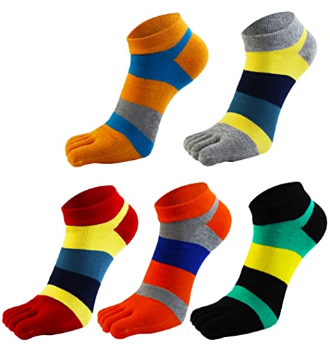 【送料無料】[メンデンス] 5本指 ソックス スポーツソックス 靴下 メンズ ソックス くるぶし 5足組 ラ..