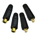 RIVERWELD 溶接ケーブルジョイントクイックコネクタペアDINSEスタイル100Amp-200Amp(#6-#4)16-25 SQ-MM 2セット