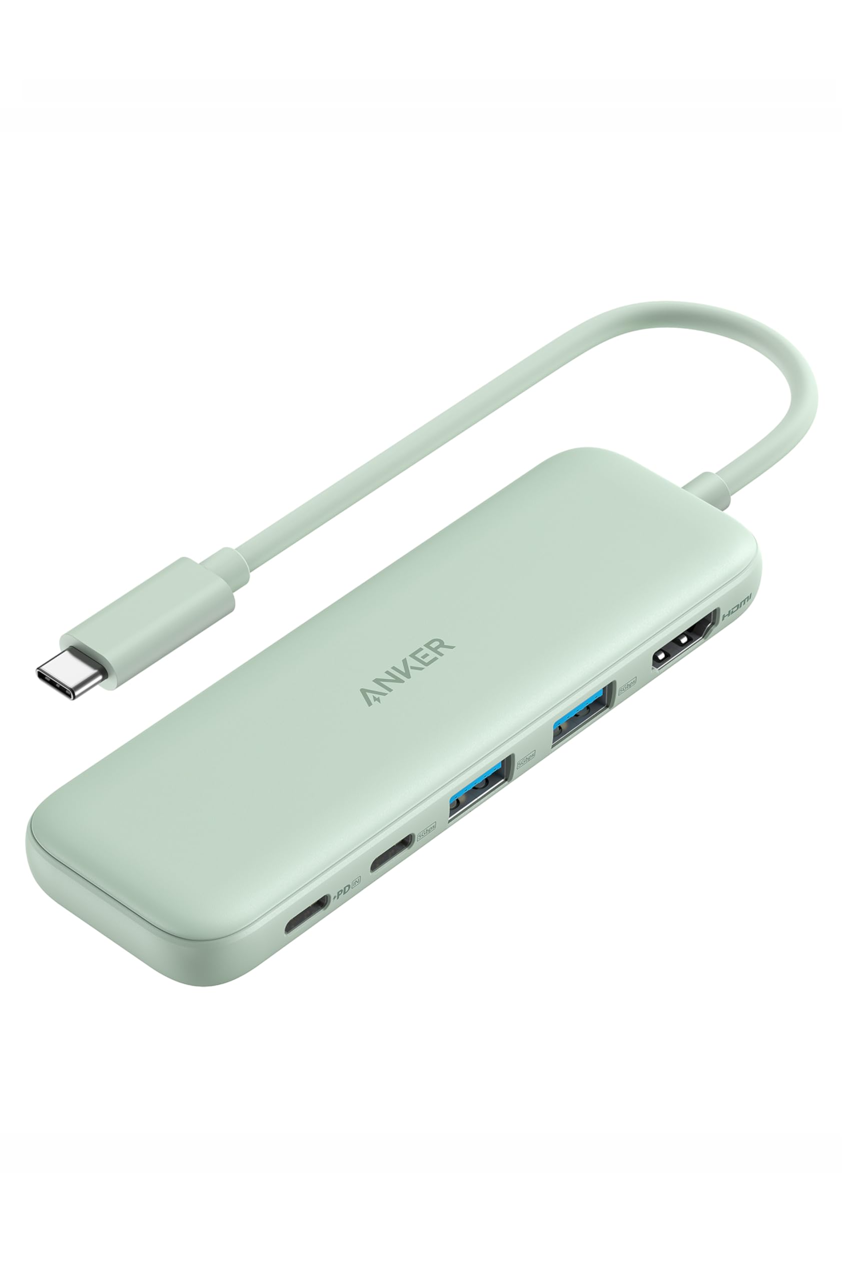 【送料無料】Anker 332 USB-C ハブ (5-in-1) グリーン 100W USB PD対応 4K HDMIポート5Gbps 高速データ..