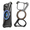 【Zケース 360°回転スタンド】NIFBANG iPhone 16 Pro Max 用のバンパーケース アルミバンパー 金属いphone 16 Pro Max ケース メタルフレームレスケース リングマグネット搭載 角度調整スタンド 縦横両対応 落下防止 米軍規格 耐衝撃 レンズ保護 四隅エアバッグ ミニマ