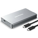 ANYOYO Thunderbolt 4/3 & USB4 M.2 PCIe 2280 M-KEY(B+M KEY)NVMe SSD 外付けケース ,40Gbps NVME SSD ケース , 最大2700MB/s ,アルミ合金製,USB-C接続