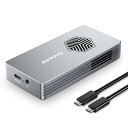 ANYOYO Thunderbolt 4/3 & USB4 M.2 PCIe 2280 M-KEY(B+M KEY)NVMe SSD 外付けケース ,40Gbps NVME SSD ケース , 最大2700MB/s ,アルミ合金製,USB-C接続 (TBU401-Pro)(2)