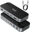 USB C ドッキングステーション type c Dock 【16 in 1】 3画面モード トリプルディスプレイ対応 87W出力 デュアル 4K HDMI出力ポート (16in1)…(2)