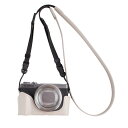 VOVMOEYA カメラケース For Canon powershot G7X Mark III/G7X MarkII/G7 X ボディケース for G7 X シリーズ powershot G7X Mark IIIカメラケース G7X MarkII 保護カバー PUレザー ストラップ付きーGY