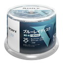 ソニー ブルーレイディスク BD-R 25GB (1枚あたり地デジ約3時間) 1回録画用 50枚入り 4倍速ダビング対応 ケース無し 50BNR1VLPP4 ホ...
