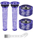 ダイソン V6 掃除機 用 フィルター 掃除機フィルター HH08 SV09 SV07 シリーズ用 互換フィルター プレフィルター * 2個 ポストモーターフィルター *2個 互換品 水洗いOK