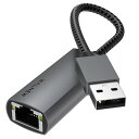 USB LAN変換アダプター WALNEW 有線LANアダプター USB3.0 1000Mbps高速通信 USB to RJ45 ギガビット イーサネットアダプタ LANケーブル USBラン 変換アダプタ USBA アルミ合金 Macbook Pro/Air Surface Pro/Book/GO/Laptop Chromebook Dell XPS 15/13などに対応 (USB-A)