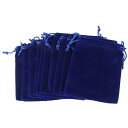 【送料無料】FRCOLOR ジュエリーポーチ 巾着袋 アクセサリー 収納袋 ベロア調 バッグ ジュエリー収納 小物入れ 8×10cm 50枚セット