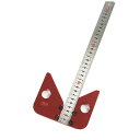 CarAngels 木工センターゲージ センタースコヤ 45°スコヤ 45度定規 直角スコヤ 直角定規 マーキングガイド 大工ケガキ工具