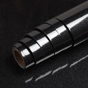 VEELIKE リメイクシート カッティングシート ラメ 無地 黒 光沢 壁紙シール ブラック 40cmx9m ラメシート ステッカー はがせる壁紙 リフォームシート ウォールステッカー 光沢があり 厚手 簡単な貼付 のり付き 防水 耐熱 防汚 防油 模様替え おしゃれ キッチン 台所浴室