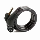 SHULLIN バイク ダイヤルロック ケーブルロック ワイヤーロック 10*1000mm 自転車ロック 4桁 ダイヤルロック 自由設定 携帯便利 頑丈 盗難防...