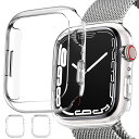 Miimall【2枚ケース】Apple Watch Series 8 2022/7 2021 41mm専用 クリアケース 2枚入り アップルウォッチ8 カバー 擦り傷防止 PC材料 軽量 防衝撃 アップルウォッチ7 41mm 保護ケース(2枚クリア|41mm)(2)