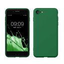 【送料無料】kwmobile スマホケース Apple iPhone SE3 / iPhone SE2 / iPhone SE (2022) / iPhone SE (2020) / iPhone 8 / iPhone 7対応 ケース - 極薄 TPU シリコン マイクロファイバー 森の妖精グリーン