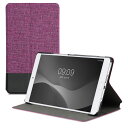 kwmobile Huawei MediaPad M3 8.4対応 ケース - タブレットケース スタンド カバーケース - キャンバス デザイン(2)