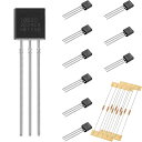 DAOKAI 10Pcs DS18B20 の温度検出器 3-5.5V 4.7K オームの抵抗器が付いている Arduino用 のためのプログラム可能なデジタル温...