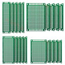 LIKENNY 小型 ユニバーサル基板 PCB 両面スズメッキ 電子回路基板 DIYはんだ付け用 実験プレート プリント基板 2.54mmピッチ 2x8/3x7/4x6/5x7CM 電子工作用 フリー基板 DIY電子キット(20個セット)