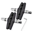 DFsucces 自転車ブレーキシュー 4個セット Vタイプ ブレーキパッド 全天候型 Vブレーキ 70mm 消音 安全 耐久 マウンテンバイク ロードバイク用...