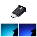 GIMUYA Type-C USB LEDライト 車内用 8色 メモリー機能 自動点灯 調光機能 アンビエントライト RGB USB給電 イルミネーション タイ...