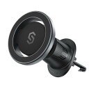 スマホホルダー 車 MagSafe対応 SYNCWIRE【強化金属フック】MagSafe車載 エアコン吹き出し口用 マグネット 車載スマホホルダー 車スマホスタンド 落下防止 360度回転 iPhone 15 14 13 12 SE Samsung Xperia など全種類スマホに対応 (ブラック)