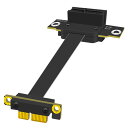 GLOTRENDS 100mm PCIe 3.0 X1ライザーケーブル - M.2、WiFi、Firewire、USB、サウンドカードなど用(2)