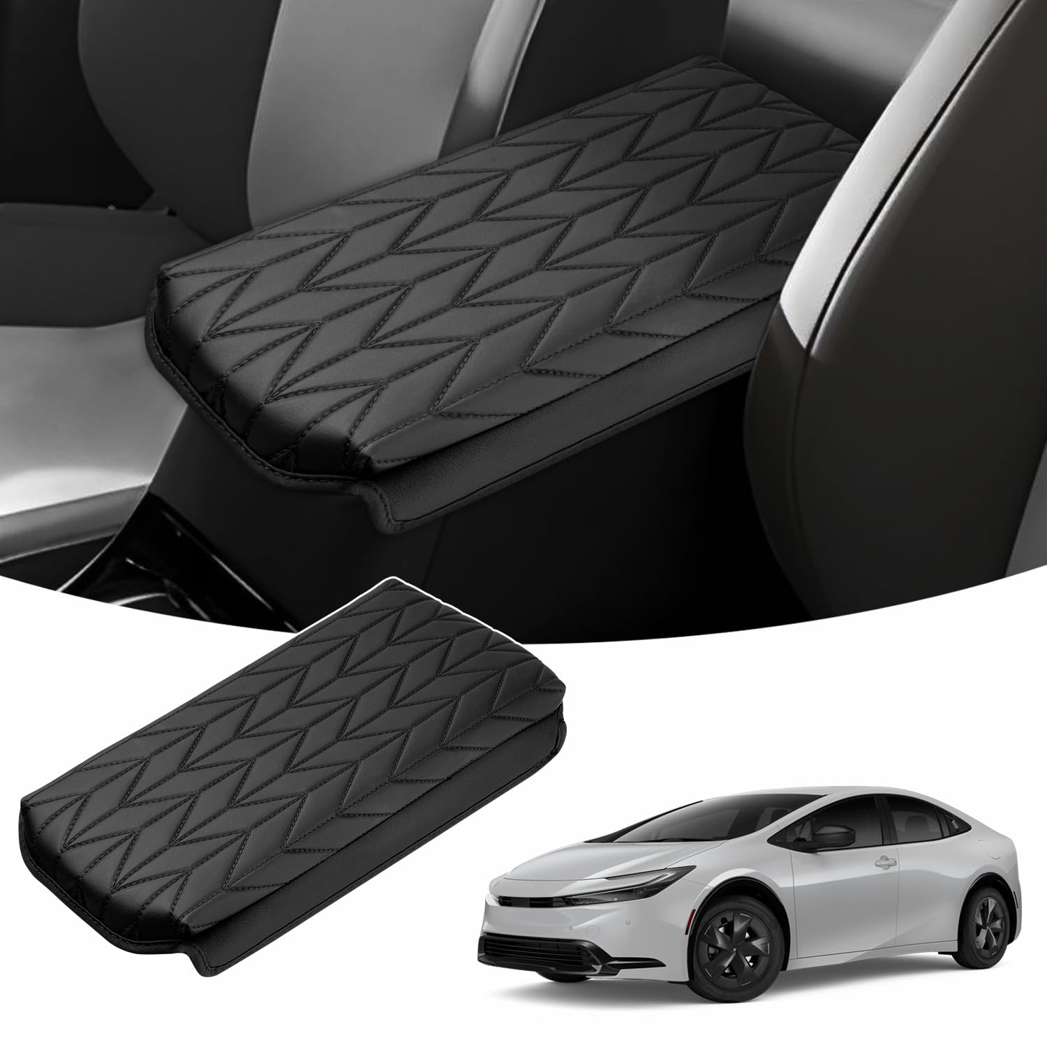 【送料無料】LIMSTYLE 新型 プリウス60系 アームレストクッション アームレストカバー プリウス60系 アクセサリー ドレスアップ アームレストパッド コンソールボックス保護 PRIUS ZVW60/MXWH60 5代目 2023年-現行 肘掛け 肘置き 保護カバー 汚れ防止 取付簡単 専用設計