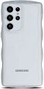 QLTYPRI Galaxy S23 Ultra ケース クリア TPU カバー ウェーブ おしゃれ 韓国 可愛い 透明 薄型 軽量 耐衝撃 滑り止め (SC-52D / SCG20) スマホケース ワイヤレス充電対応 ストラップホール付き ギャラクシーS23 Ultra ケース 6.8インチ 対応 - クリア