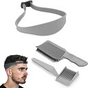 Phyxiul フェードコーム 理容フェードコーム ヘアカットベルト 3点セット 男性 理髪用品 プロフェッショナル スタイリング バーバーコーム 簡単で迅速な...