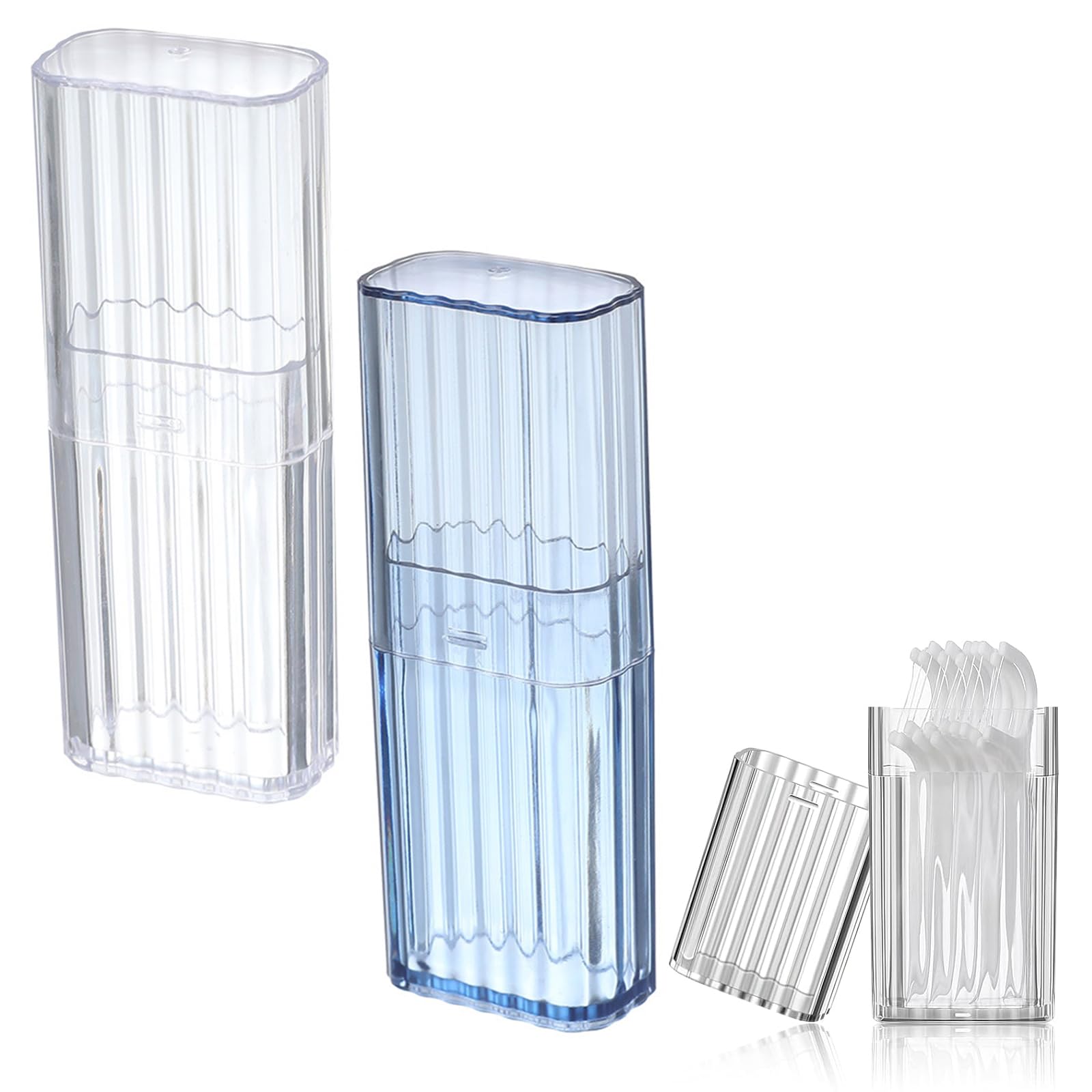 【送料無料】nalaina 綿棒ケース 綿棒収納ケース (2個セット) 旅行用綿棒ケース 携帯用綿棒ボックス つまようじ キャンディ コットン イヤリング ジュ...