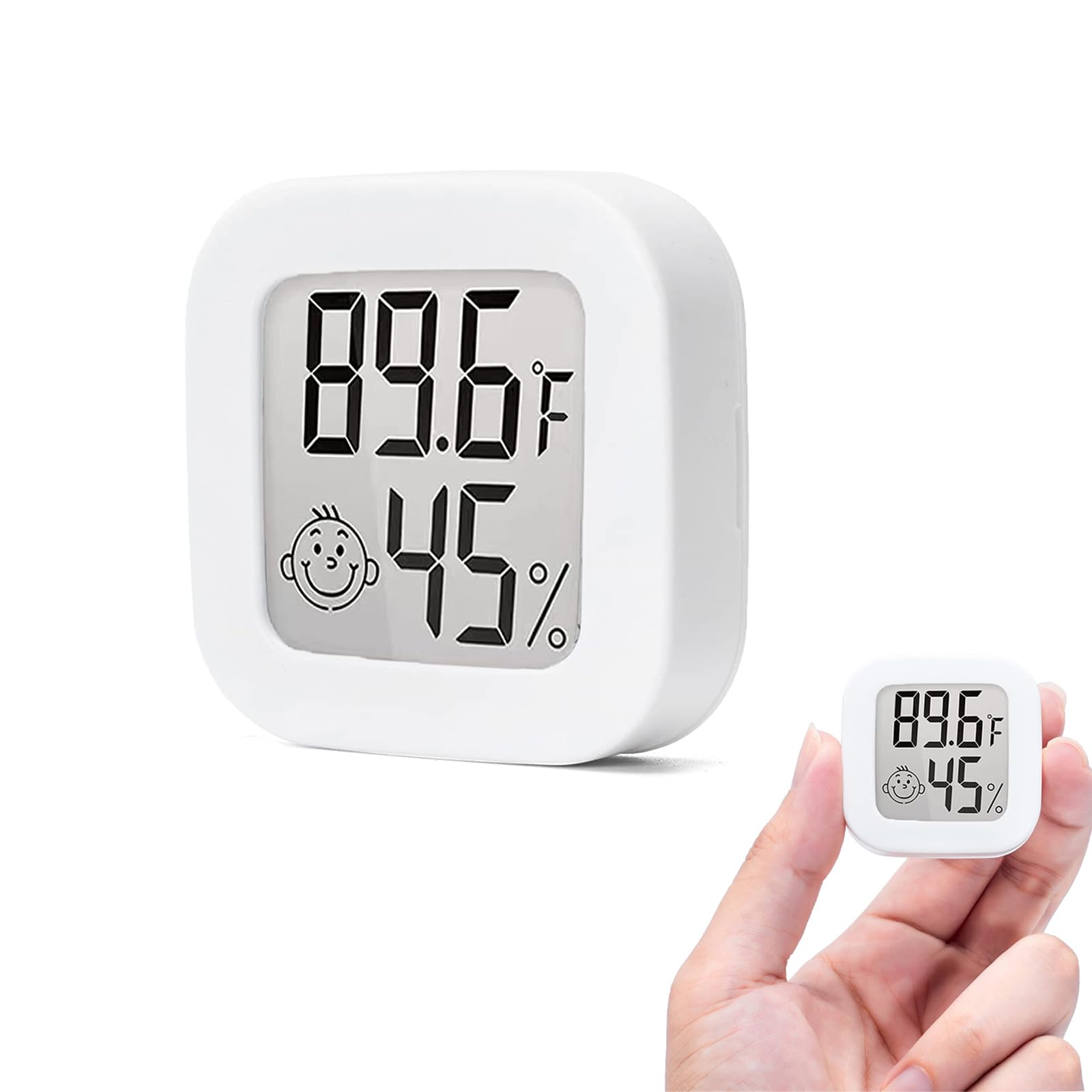 【送料無料】Cluoling ミニデジタル温度計湿度計 温度湿度計 温度計湿度計 デジタル キャンプ 湿度計 室温計 に適用する ペット飼育 ベビールーム 車 ...