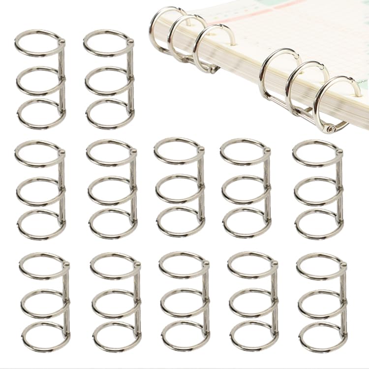 【送料無料】20個入り ルーズリング, BetterJonnyメタルリング穴径20mm製本ルーズリーフ バインダー a4..