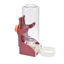 DIZLAS ペット 水飲み器 給水器 給水ボトル うさぎ 犬 猫 フェレット 小動物 ケージ用 取り付け(レッド)