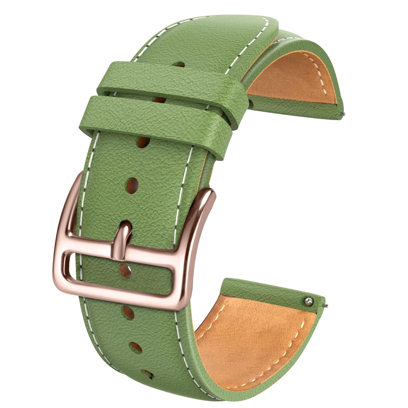 [GOHHME] 時計バンド 本革 20mm 22mm【2023新登場＆エレガント時計ベルト】 ユニバーサル時計バンド レザー時計替えベルト腕時計バンド 20ミリ 22ミリ Quick Release エレガントスマートウォッチバンド ベルト カーフレザー防水 交換ベルト 替えバンド 軽量 通気性 調整