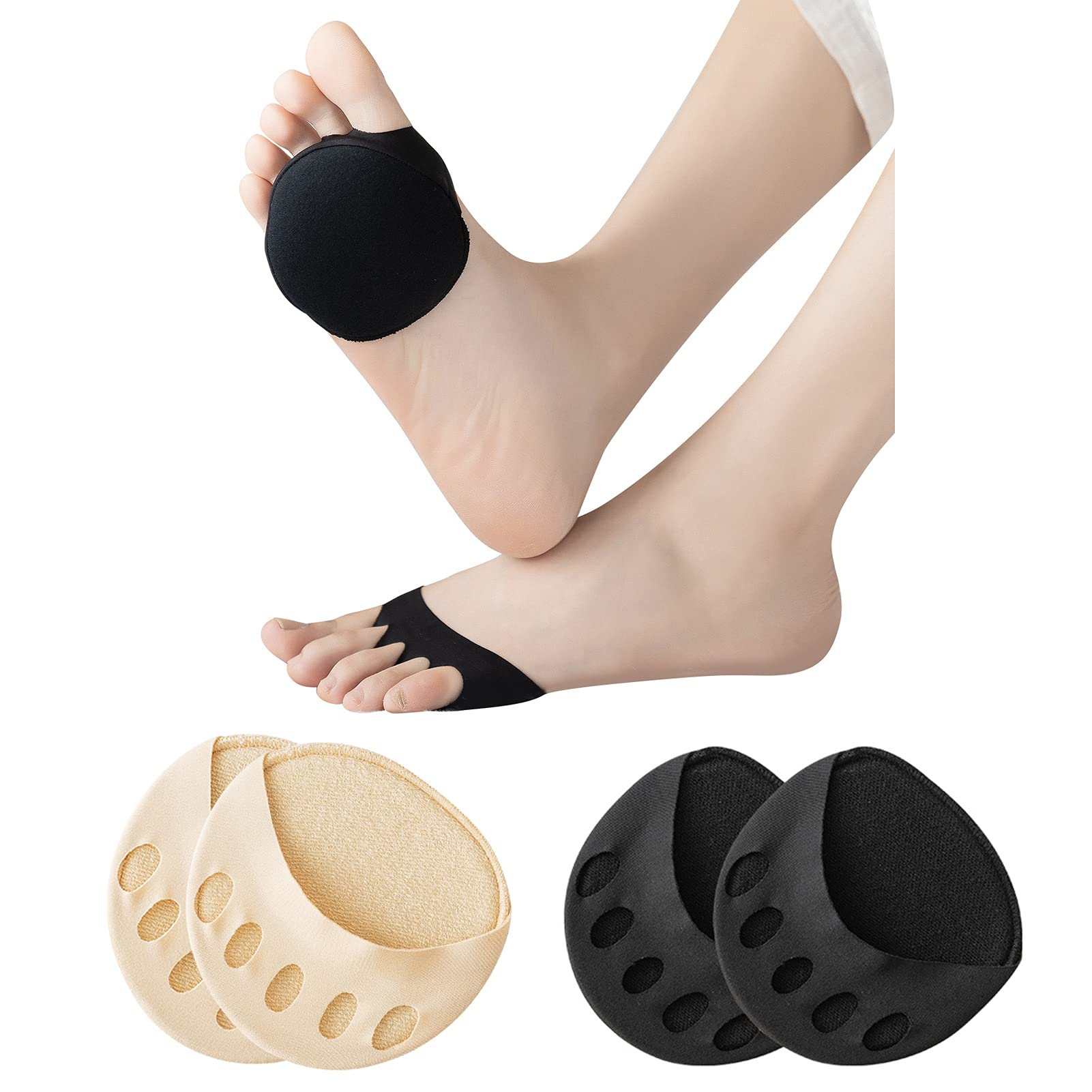 【送料無料】[Caudblor] つま先ソックス 足指カバー 指先なし つま先なし 足指靴下 足指ソックス ハーフソックス 超ハーフ五本指靴下 指穴開き インナー靴下 浅履き フットカバー 汗吸収 通気 防臭 男女兼用 フリーサイズ
