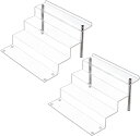 AMEITECH フィギュアスタンド ディスプレイ 4段 ひな壇 アクリル アクリルスタンド アクリルステージ 台座 棚 スタンド ミニ 階段台座アクリル ひな...