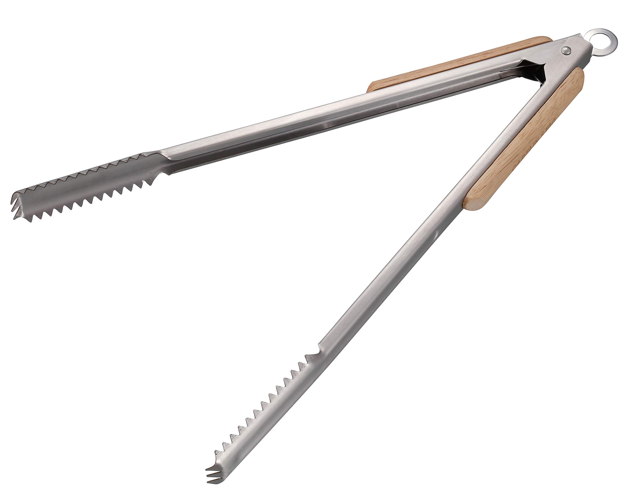 【送料無料】キャプテンスタッグ(CAPTAIN STAG) 炭バサミ トング BBQ ウッドグリップ 炭バサミ 35cm ス..