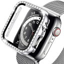 Miimall【PCケース+フイルム 2イン1】対応Apple Watch 1/2/3 42mm専用ケース ラインストーン付け アップルウォッチシリーズ 3 カバー シート 強化ガラス PC材質 擦り傷防止 防衝撃 Apple Watch 1/2/3 保護カバー フイルム(42mm|シルバー)(2)