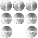 Bestgleロータリーカッター円形刃カッター替刃直径60mm 8枚入り ロータリーカッター 円形替え刃 耐久性 切削クラフトツール60mm 布カッター洋裁道具...
